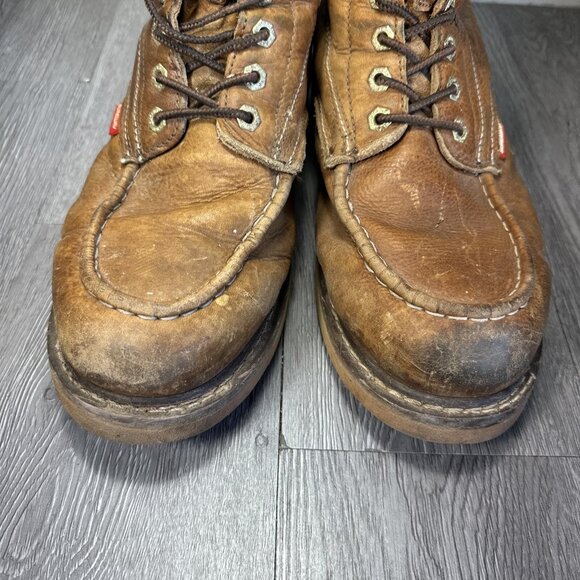 Sureway SW601M Mens Brown Full Grain Tumble Leather Moc Toe Work Boots Size 12 main image 8